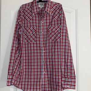 NWOT ELY CATTLEMAN LONG SLEEVE PEARL SNAP SHIRT